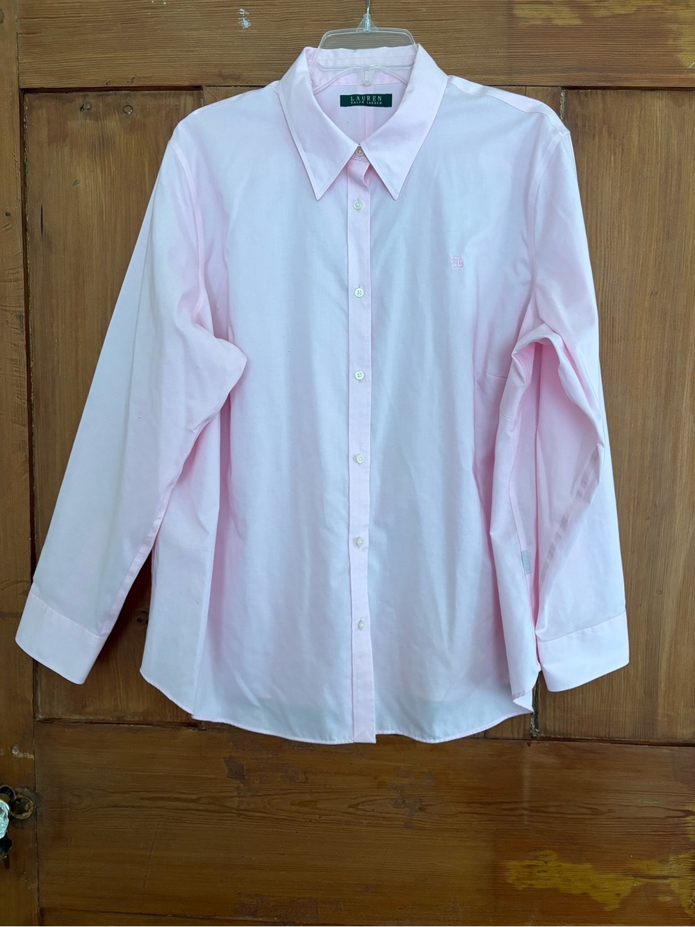 LRL Ralph Lauren Pastel Pink Blouse Shirt Top 2XL